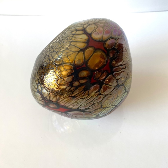 Magma Vessel Unique Art Glass Vase by Allan Gott Signed Dated 2001 - Picture 6 of 8